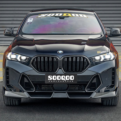 BMW X6 G06 Facelift - SOOQOO Prepreg Carbon Fiber Front Lip