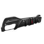 BMW X6 G06 - SOOQOO Prepreg Carbon Fiber Rear Diffuser with Brake Light