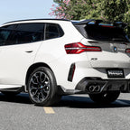 BMW X3 G45 - SOOQOO Prepreg Carbon Fiber Rear Bumper Inserts