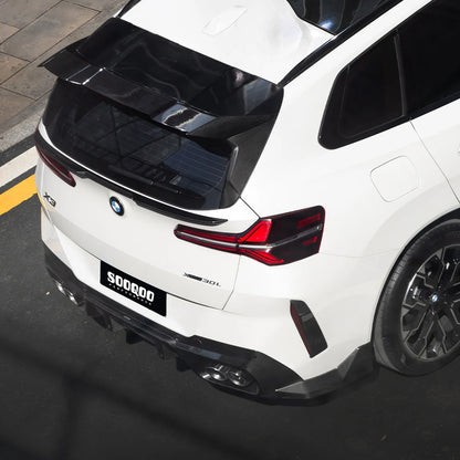 BMW X3 G45 - SOOQOO Prepreg Carbon Fiber Rear Bumper Inserts