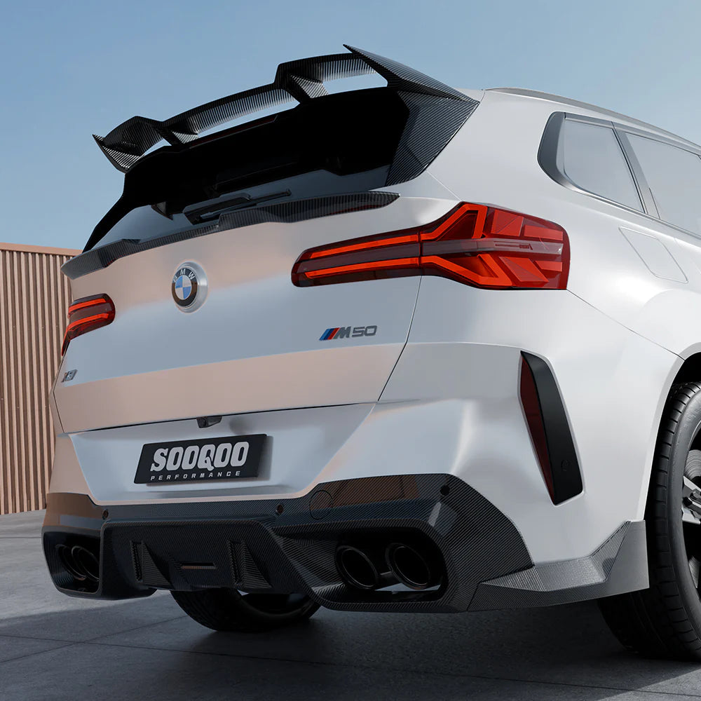 BMW X3 G45 - SOOQOO Prepreg Carbon Fiber Rear Diffuser