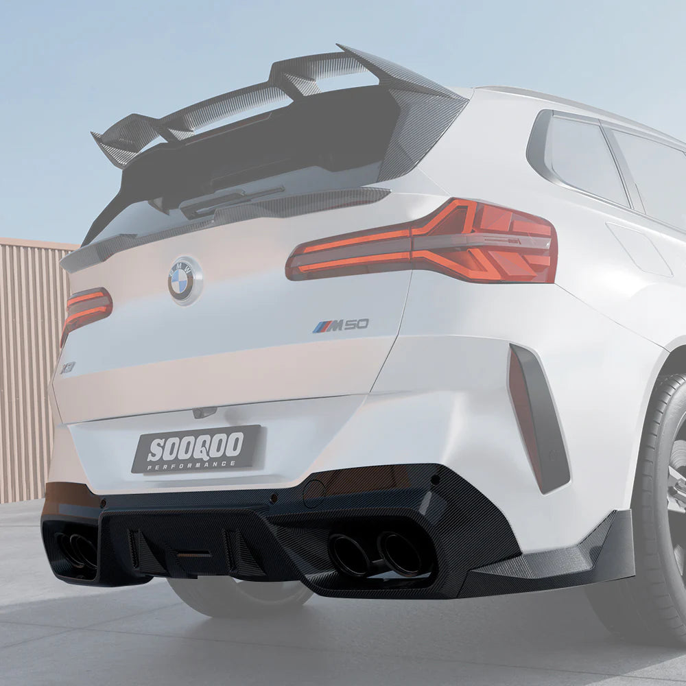 BMW X3 G45 - SOOQOO Prepreg Carbon Fiber Rear Diffuser