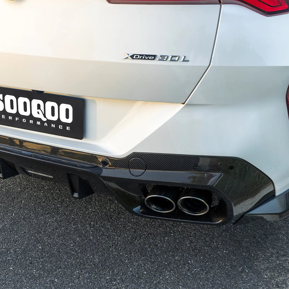 BMW X3 G45 - SOOQOO Prepreg Carbon Fiber Rear Diffuser