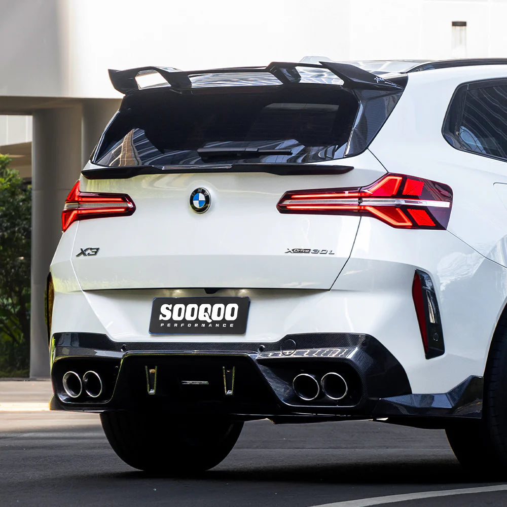 BMW X3 G45 - SOOQOO Prepreg Carbon Fiber Rear Window Fins