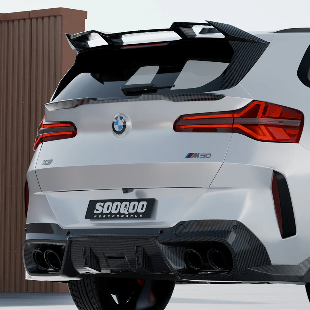 BMW X3 G45 - SOOQOO Prepreg Carbon Fiber Top Spoiler