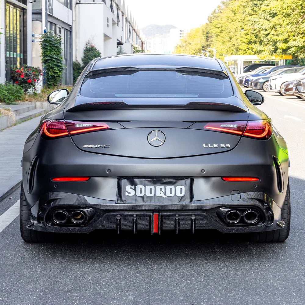 Cle53 Rear Mercedes-AMG CLE 53 C236 - SOOQOO Prepreg Carbon Fiber Rear Diffuser ...