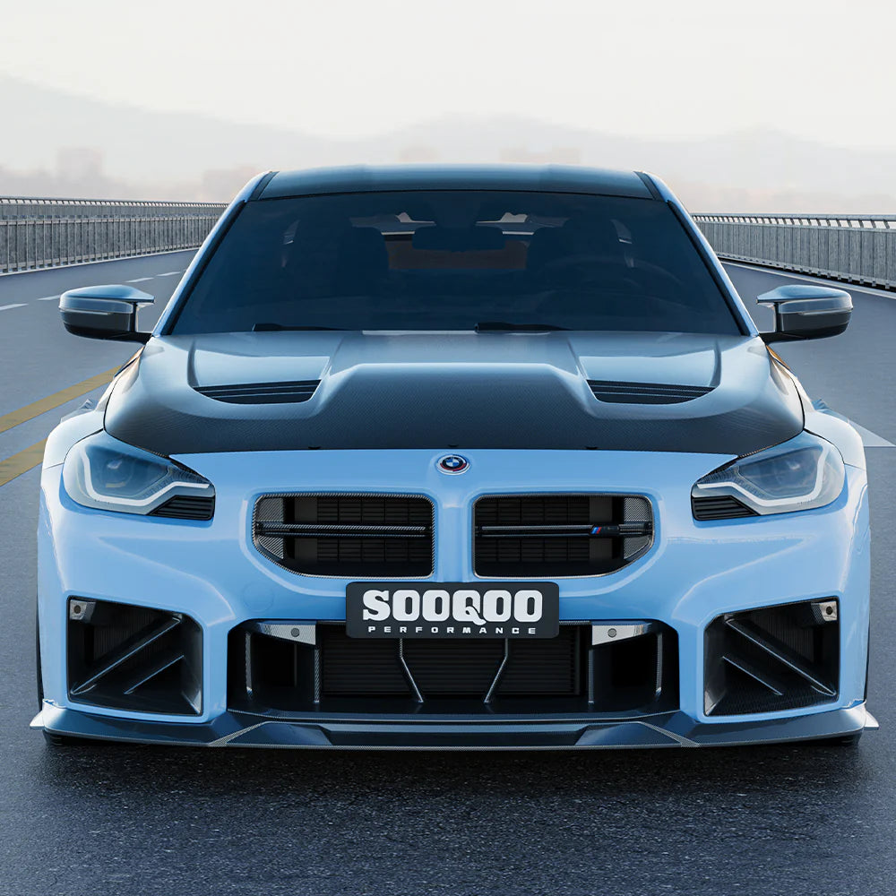 BMW M2 G87 - SOOQOO Prepreg Carbon Fiber Vented Hood