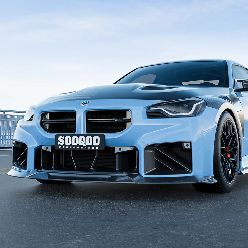 BMW M2 G87 - SOOQOO Prepreg Carbon Fiber Vented Hood