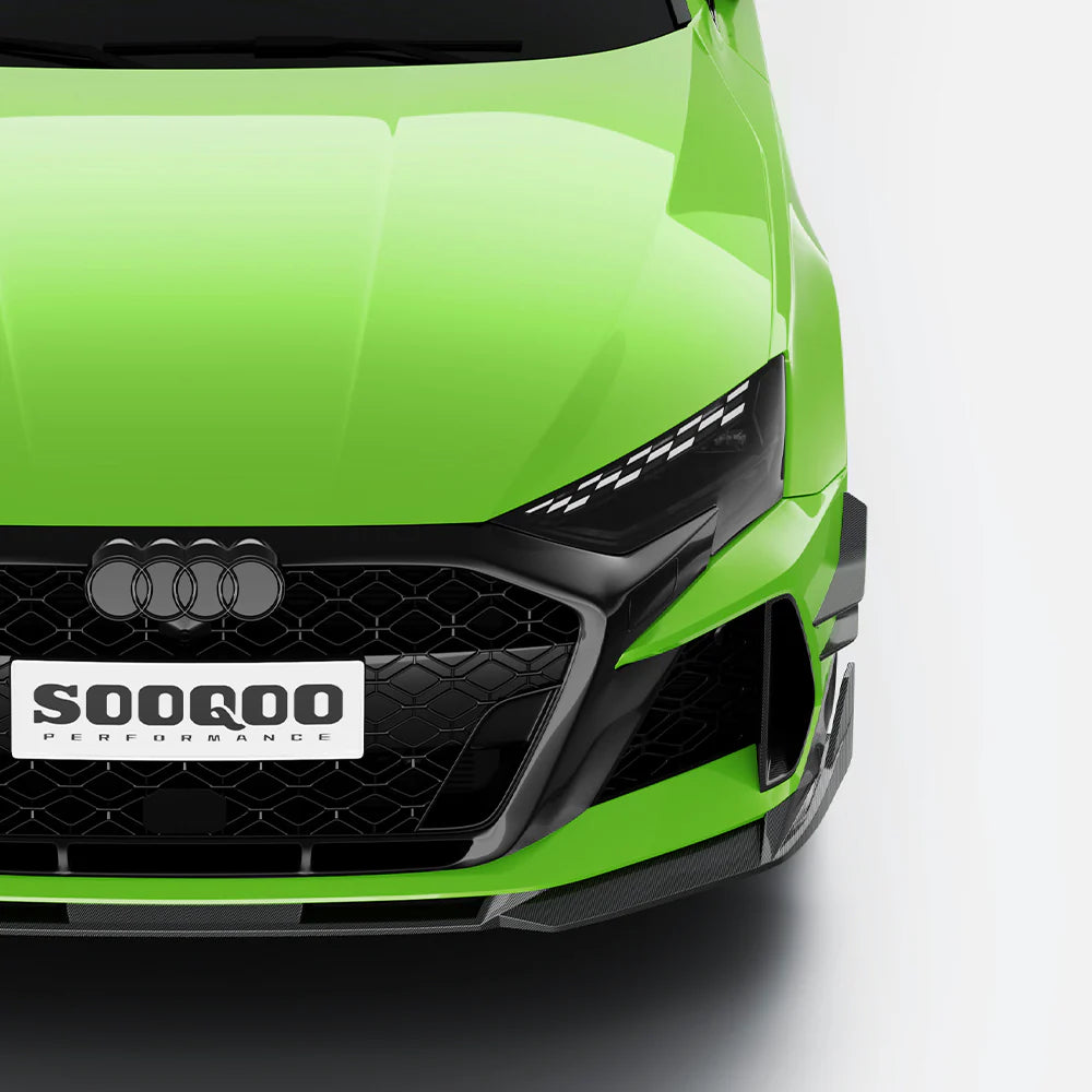 Audi RS3 8Y Facelift - SOOQOO Prepreg Carbon Fiber Front Canards
