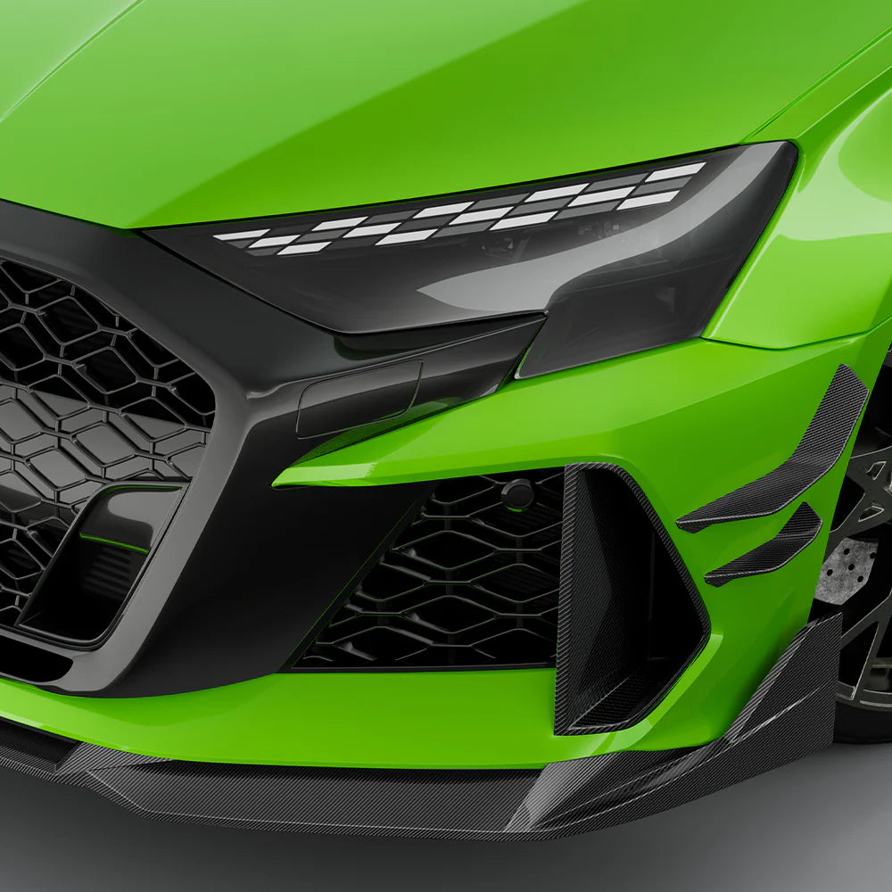Audi RS3 8Y Facelift - SOOQOO Prepreg Carbon Fiber Front Canards