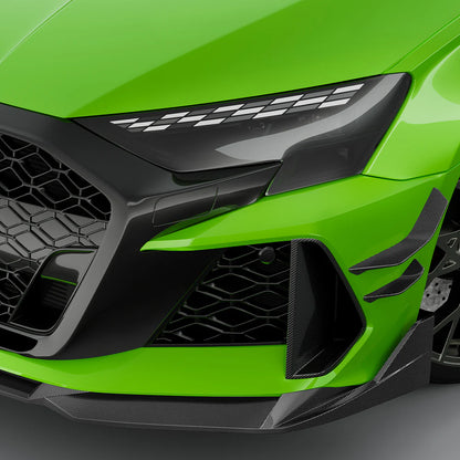 Audi RS3 8Y Facelift - SOOQOO Prepreg Carbon Fiber Front Canards