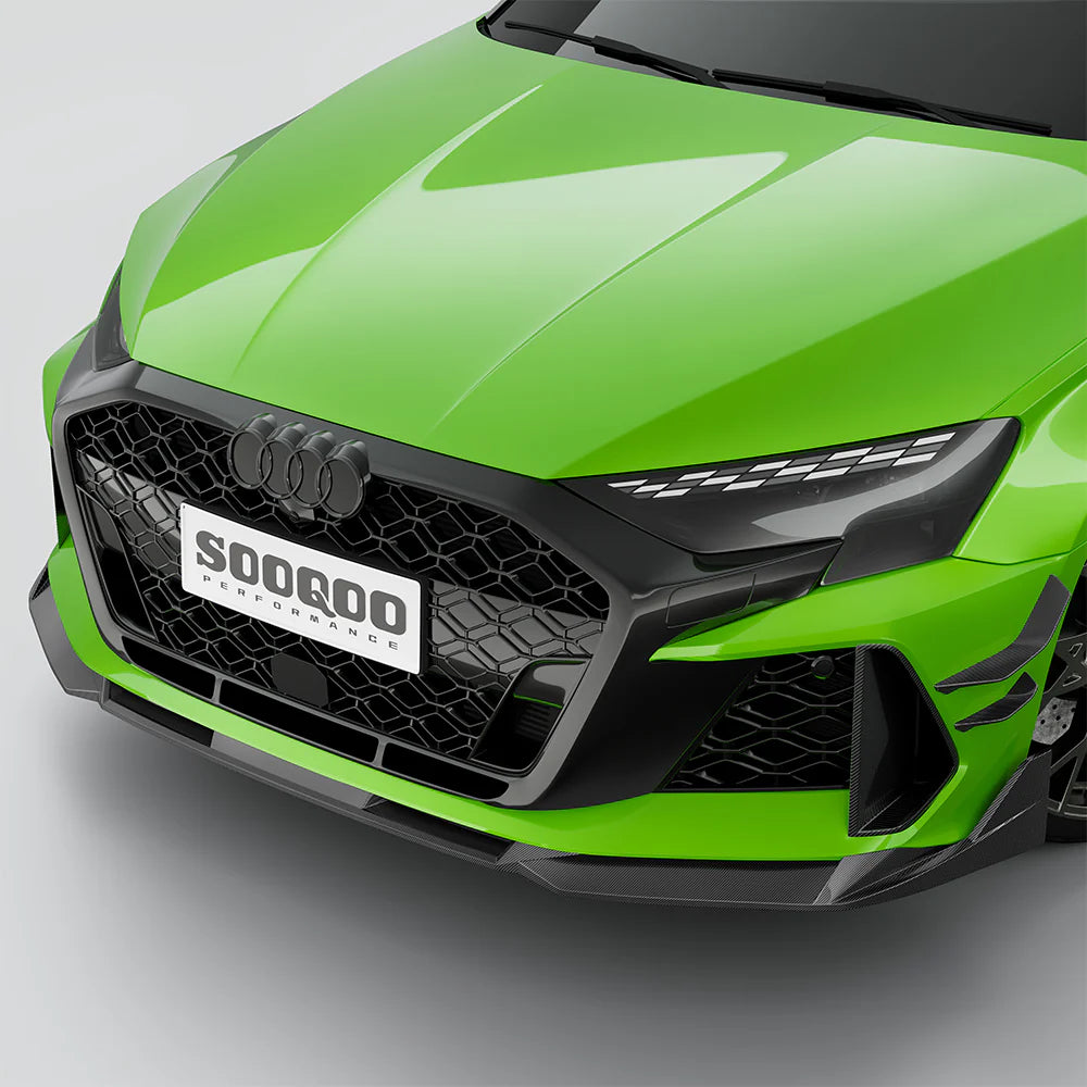 Audi RS3 8Y Facelift - SOOQOO Prepreg Carbon Fiber Front Lip