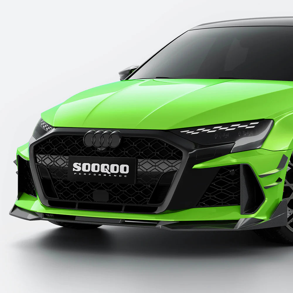 Audi RS3 8Y Facelift - SOOQOO Prepreg Carbon Fiber Front Lip