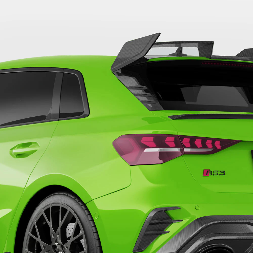 Audi RS3 8Y Sportback - SOOQOO Prepreg Carbon Fiber Rear Window Fins