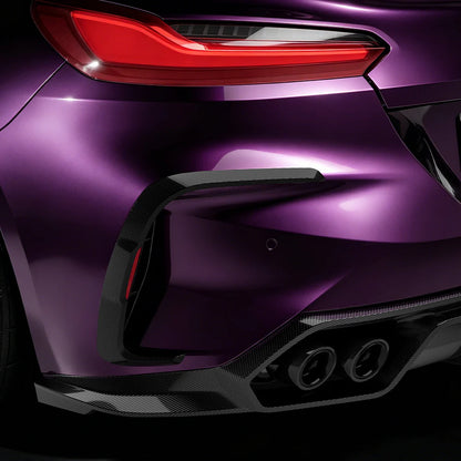 BMW Z4 G29 – SOOQOO Prepreg Carbon Fiber Rear Bumper Inserts