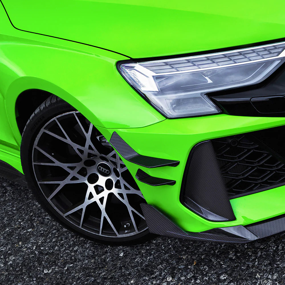 Audi RS3 8Y Facelift - SOOQOO Prepreg Carbon Fiber Front Canards