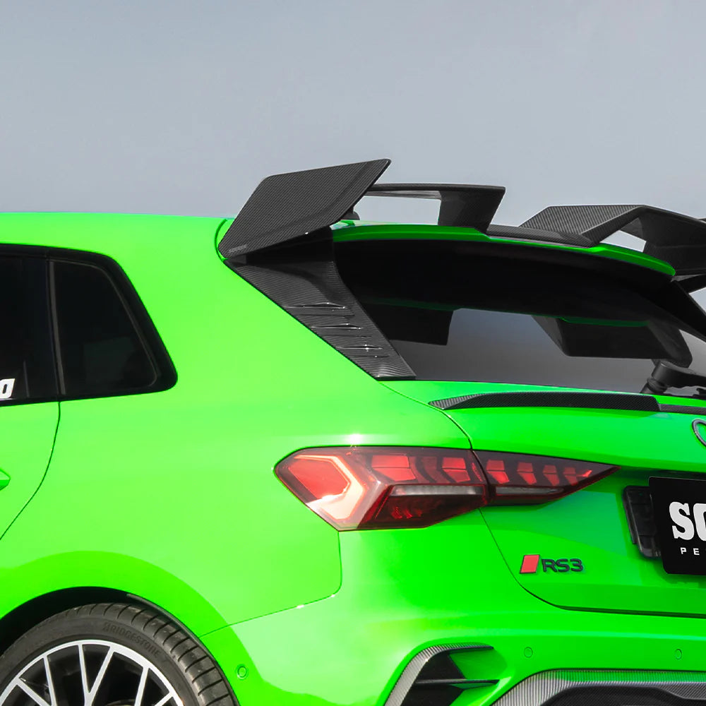 Audi RS3 8Y Sportback - SOOQOO Prepreg Carbon Fiber Rear Window Fins