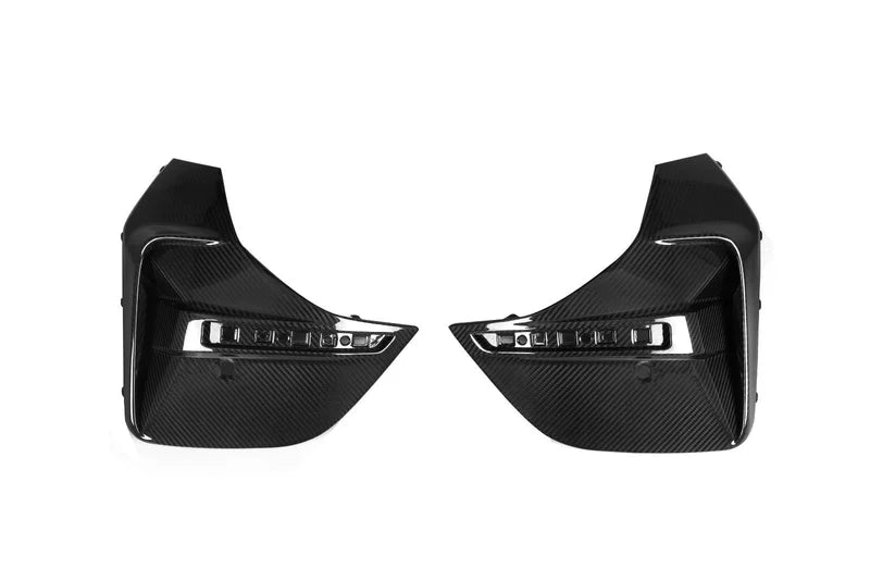 BMW G26 4 Series & i4 - SQ Style Carbon Fiber Rear Bumper Trims