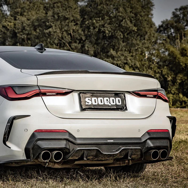 BMW G26 4 Series - SQ Carbon Fiber Dual Tip Rear Diffuser