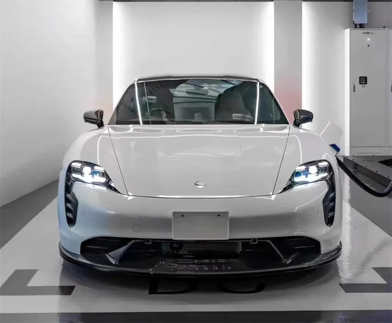 Porsche Taycan - TH Style Carbon Fiber Front Lip