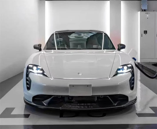 Porsche Taycan - TH Style Carbon Fiber Front Lip