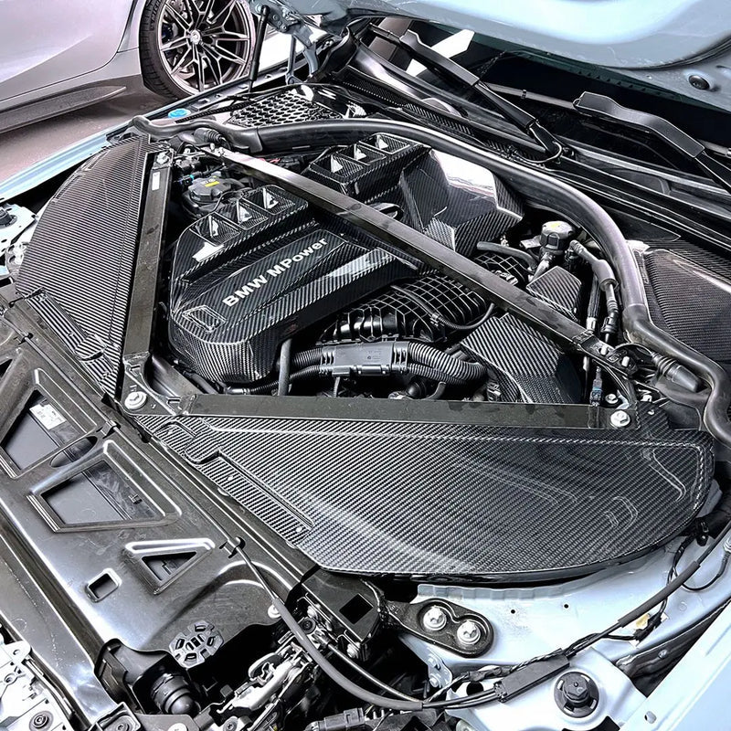 BMW G80 M3 / G82 G83 M4 Dry Carbon Fiber Full Engine Bay Cover Kit (2021+)
