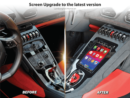 Lamborghini Huracán - EVO-Style Android Touchscreen Replacement Upgrade with Wireless Apple CarPlay & Android Auto