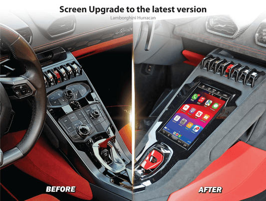 Lamborghini Huracán - EVO-Style Android Touchscreen Replacement Upgrade with Wireless Apple CarPlay & Android Auto