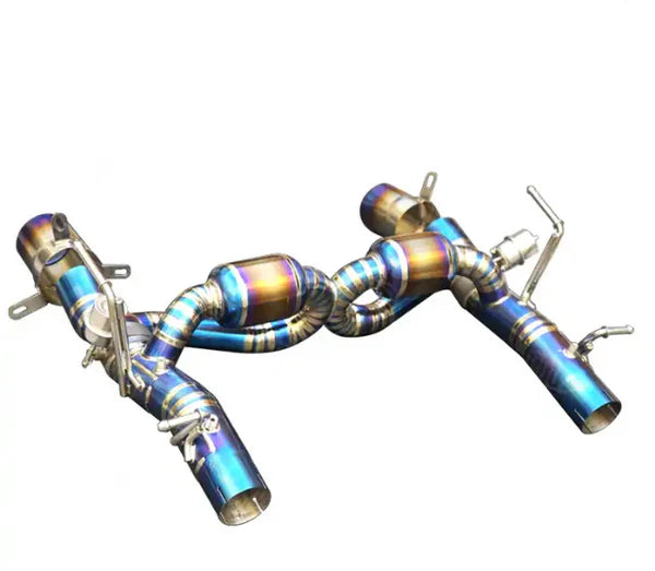 Ferrari F8 Tributo – Titanium Valved Exhaust System with Muffler