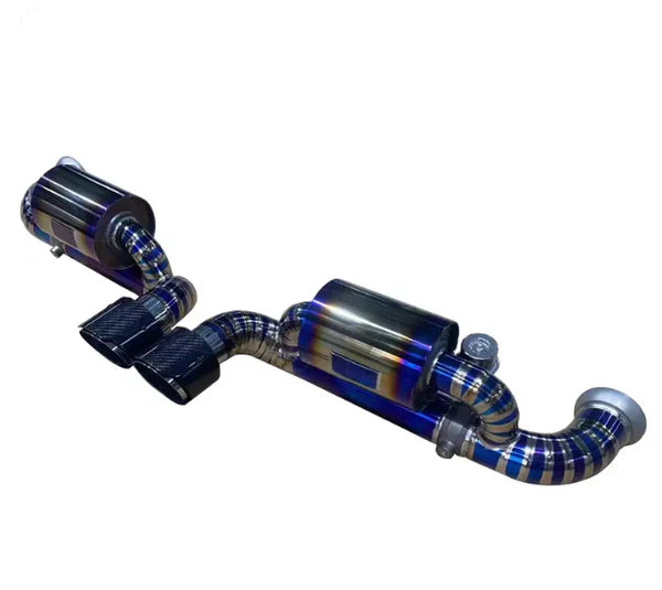 Porsche 911 GT3/GT3RS - Titanium Valved Exhaust With Carbon Fiber Exhaust Tips