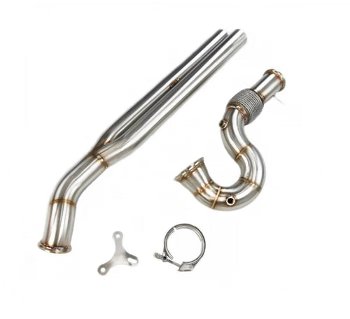 Audi TTRS 8S / RS3 8V/8Y – Catless Downpipe and Mid Pipe Combo