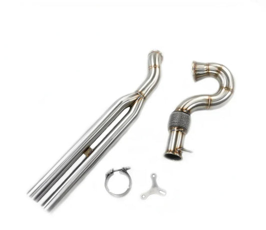 Audi TTRS 8S / RS3 8V/8Y – Catless Downpipe and Mid Pipe Combo