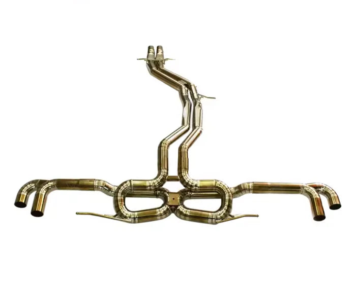 Lamborghini Urus - Titanium Gold Cat Back Exhaust System