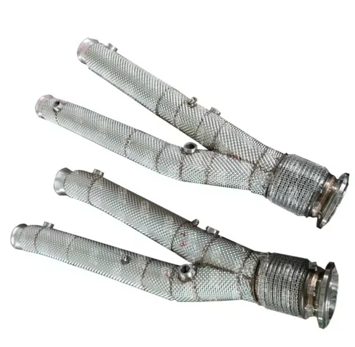 Lamborghini Aventador SVJ - Cat Less Downpipe with Heat Shield