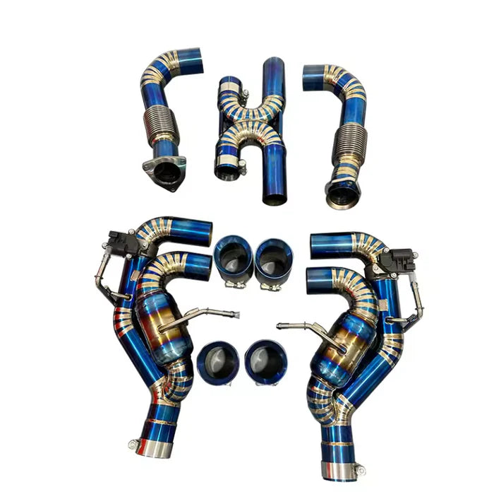 Chevrolet Corvette C8 – Titanium Valved X-Pipe Exhaust System with Muffler & Exhaust Tips