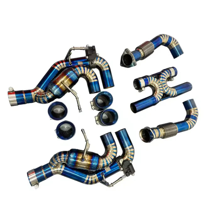 Chevrolet Corvette C8 – Titanium Valved X-Pipe Exhaust System with Muffler & Exhaust Tips