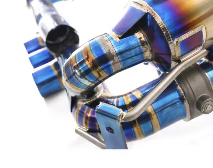 Ferrari 458 – Titanium Valved Exhaust System with Muffler