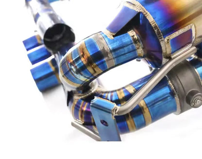 Ferrari 458 – Titanium Valved Exhaust System with Muffler