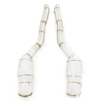 Ferrari FF/F12/812 – Cat Less Front Downpipes with Heat Shield