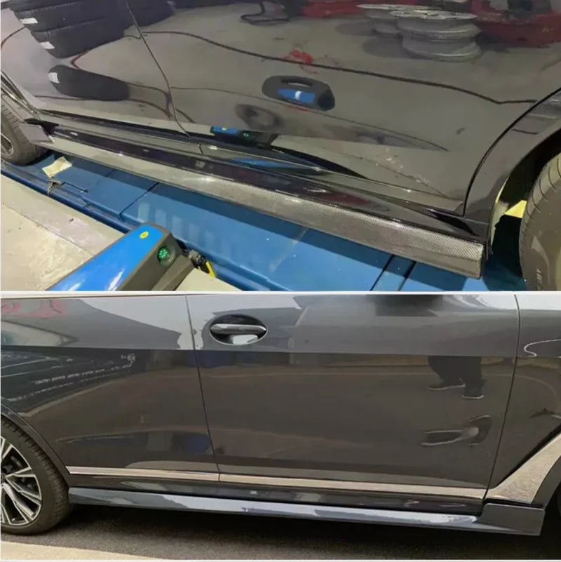 BMW X7 G07 (2019–2026) - Carbon Fiber Side Skirt Extensions