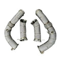 BMW X5M / X6M 2019-2025 – Full Catless Downpipes with Heat Shield