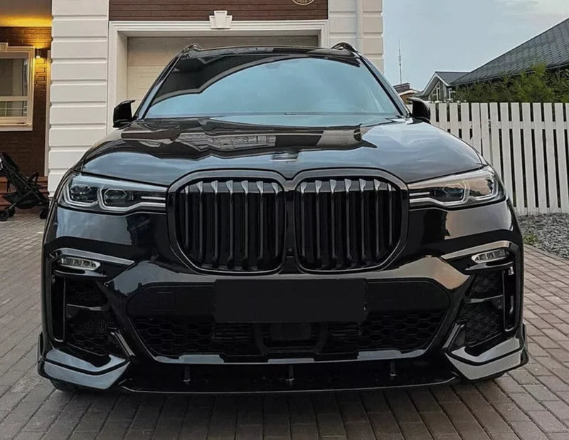 BMW X7 G07 (2019–2026) - Gloss Black ABS 3-Piece Front Lip
