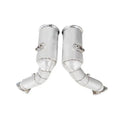 Audi SQ7 / SQ8 / RSQ8 (4.0L V8 Twin-Turbo) – Catless High Flow Downpipes with Heat Shield