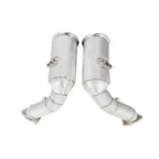 Audi SQ7 / SQ8 / RSQ8 (4.0L V8 Twin-Turbo) – Catless High Flow Downpipes with Heat Shield