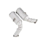 Audi SQ7 / SQ8 / RSQ8 (4.0L V8 Twin-Turbo) – Catless High Flow Downpipes with Heat Shield