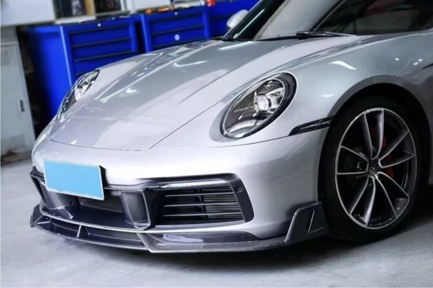 Porsche 911 992 - Carbon Fiber Front Bumper Center Air Vent Trim