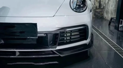 Porsche 911 992 - Carbon Fiber Front Bumper Center Air Vent Trim