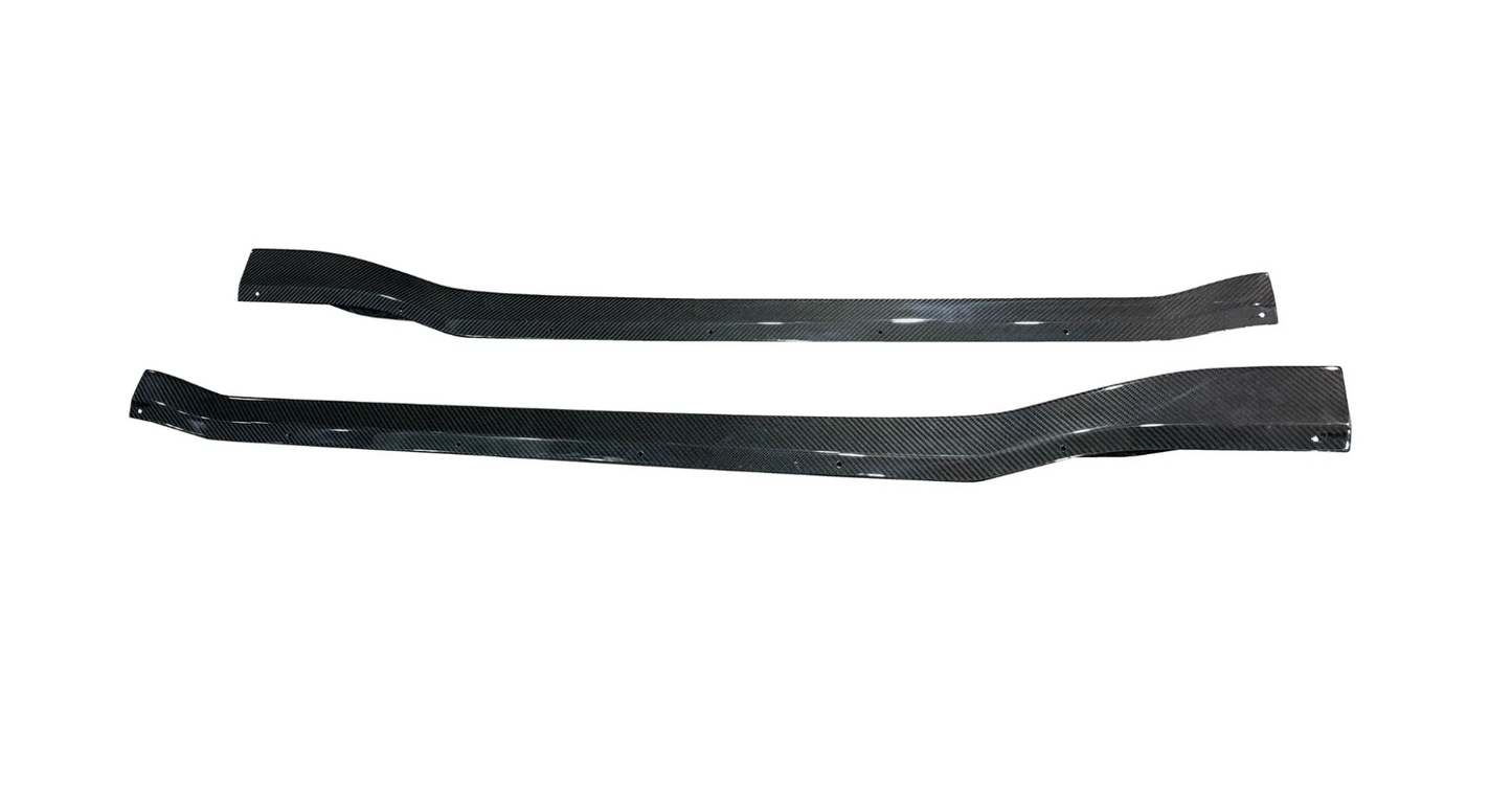 Porsche 992 Turbo S (2020–2023) - TC Style Dry Carbon Fiber Side Skirts