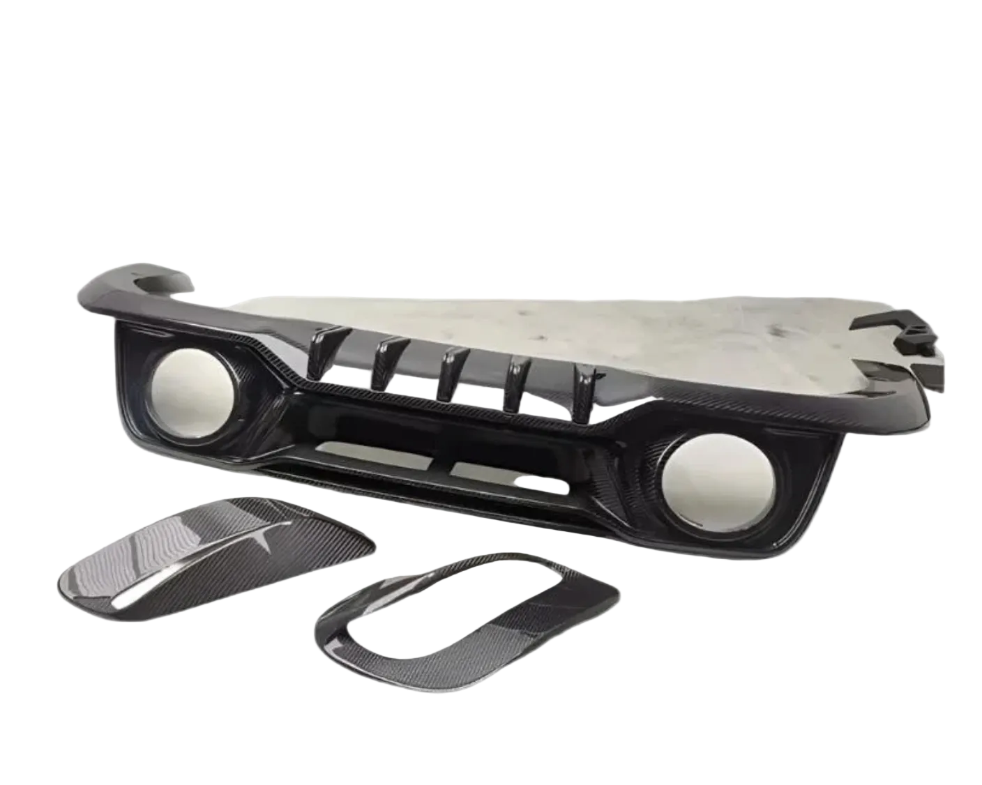 Porsche 911 992 Turbo S - T Style Carbon Fiber Rear Diffuser