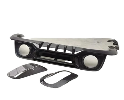 Porsche 911 992 Turbo S - T Style Carbon Fiber Rear Diffuser